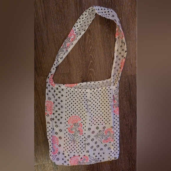 Free People Gauzy Shopper Tote Bag Boho Market Sling Reusable - Picture 9 of 9